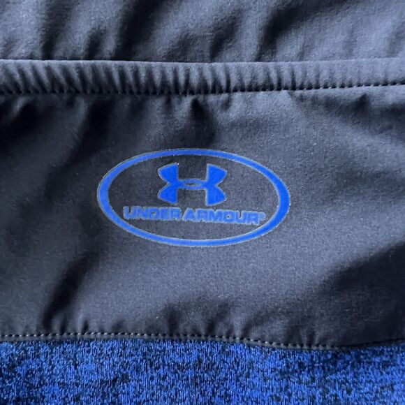 Under Armour Mens XLarge Loose Fit Cold Gear Dark Blue Black Pullover Jacket - Picture 4 of 11